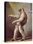 Character from the Commedia Dell'Arte-Claude Gillot-Stretched Canvas