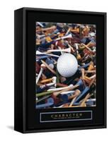 Character - Golf Tees-Unknown Unknown-Framed Stretched Canvas