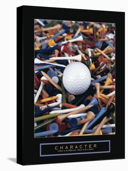 Character - Golf Tees-Unknown Unknown-Stretched Canvas
