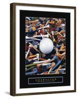 Character - Golf Tees-Unknown Unknown-Framed Photo