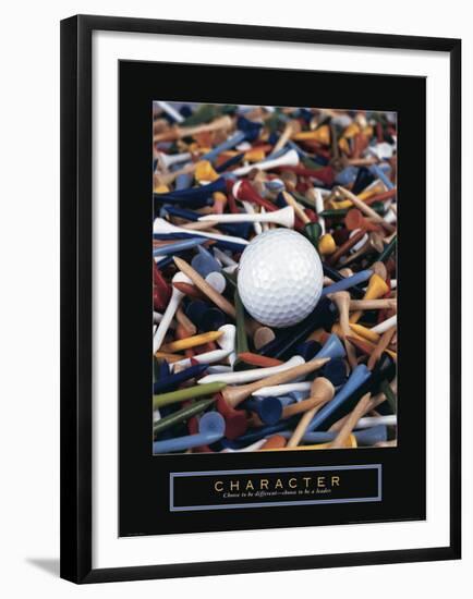 Character - Golf Tees-Unknown Unknown-Framed Photo