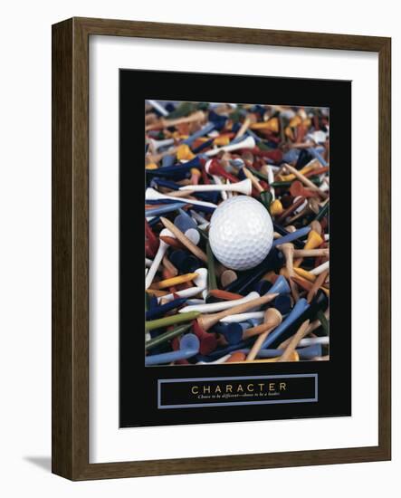 Character - Golf Tees-Unknown Unknown-Framed Photo