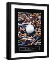 Character - Golf Tees-Unknown Unknown-Framed Photo