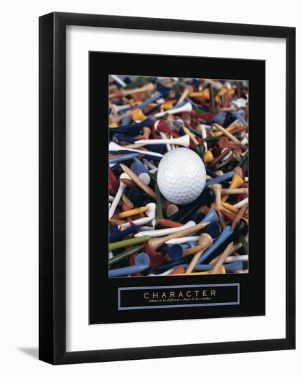 Character - Golf Tees-Unknown Unknown-Framed Photo