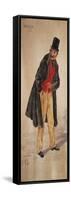 Character of Tecoppa Created by Milanese Actor Edoardo Ferravilla in 1874-Tranquillo Cremona-Framed Stretched Canvas