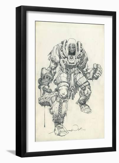 Character Pencils-Walter Simonson-Framed Art Print