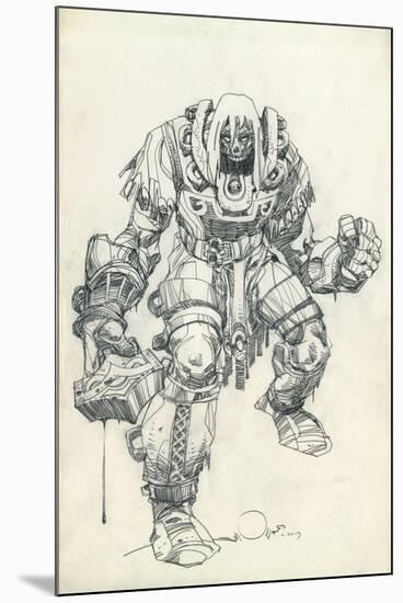 Character Pencils-Walter Simonson-Mounted Art Print