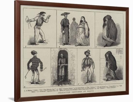 Character Sketches at Malta-null-Framed Giclee Print