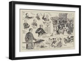 Character Sketches at the Young Men's Christian Association Jubilee-null-Framed Giclee Print