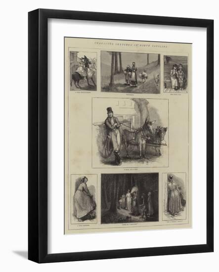 Character Sketches in North Carolina-null-Framed Giclee Print