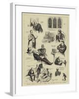 Character Sketches in the House of Commons During the Debate on the Vote of Censure-Sydney Prior Hall-Framed Giclee Print