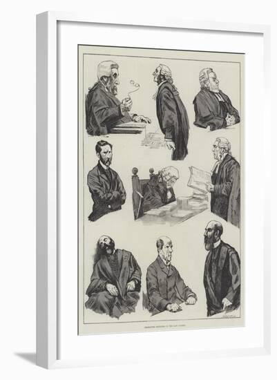 Character Sketches in the Law Courts-null-Framed Giclee Print