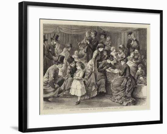 Character Sketches in the United States, A Baby Show-Henry Woods-Framed Giclee Print
