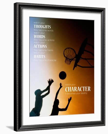 Character-null-Framed Art Print