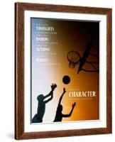 Character-null-Framed Art Print