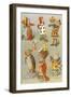 Characters from 'Alice in Wonderland', 19Th Century (Colour Engraving)-John Tenniel-Framed Giclee Print