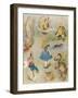 Characters from 'Alice in Wonderland' (Colour Engraving)-John Tenniel-Framed Giclee Print