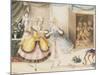 Characters from 'Cosi Fan Tutte' by Mozart, 1840-Johann Peter Lyser-Mounted Giclee Print
