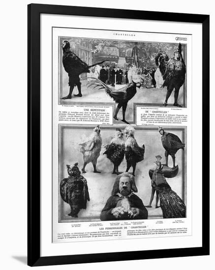 Characters from the Play Chantecler by Rostand, 1910-G. Larcher-Framed Art Print