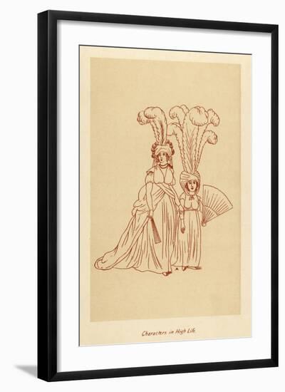 Characters in High Life, C. 1796-John Ashton-Framed Art Print