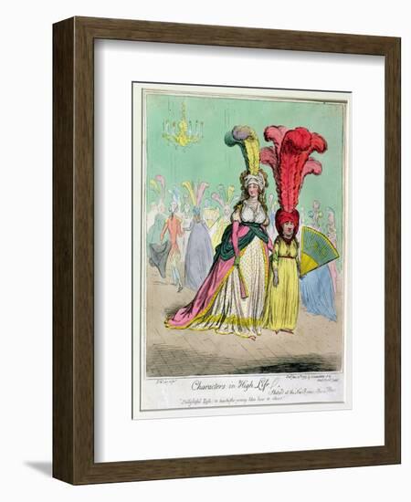 Characters in High Life, Published by Hannah Humphrey in 1795-James Gillray-Framed Giclee Print