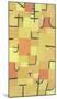 Characters in Yellow-Paul Klee-Mounted Collectable Print