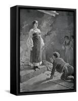 Characters of Aligi and Mila Di Codra in Act I from Daughter of Jorio-Gabriele D'Annunzio-Framed Stretched Canvas