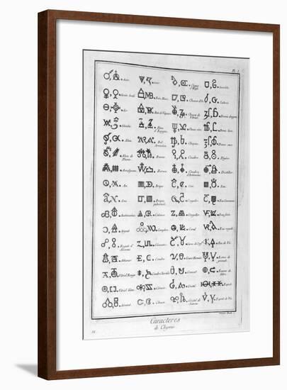 Characters of Chemistry, 1751-1777-Valentina Baratti-Framed Giclee Print