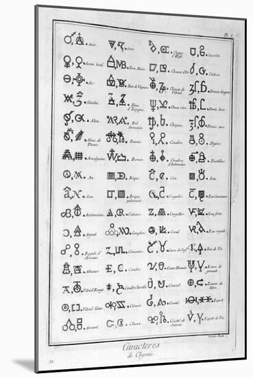 Characters of Chemistry, 1751-1777-Valentina Baratti-Mounted Giclee Print