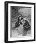 Characters of Mila and Aligi in Act II of Daughter of Jorio-Gabriele D'Annunzio-Framed Giclee Print