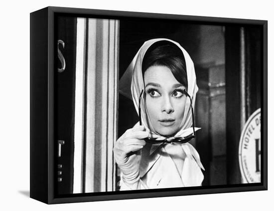 Charade, Audrey Hepburn, Directed by Stanley Donen, 1963-null-Framed Stretched Canvas