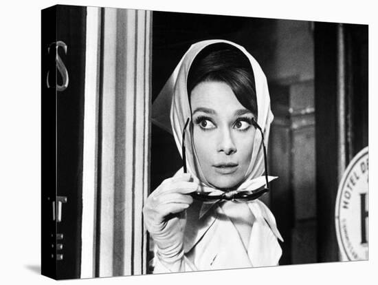 Charade, Audrey Hepburn, Directed by Stanley Donen, 1963-null-Stretched Canvas