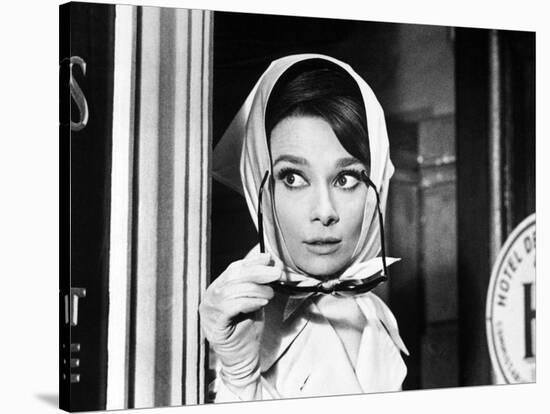 Charade, Audrey Hepburn, Directed by Stanley Donen, 1963-null-Stretched Canvas