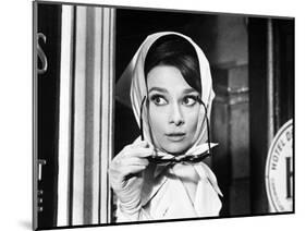 Charade, Audrey Hepburn, Directed by Stanley Donen, 1963-null-Mounted Photographic Print