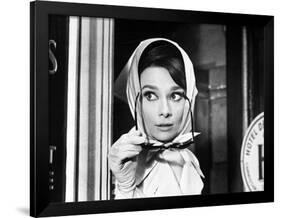 Charade, Audrey Hepburn, Directed by Stanley Donen, 1963-null-Framed Photographic Print