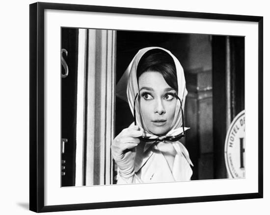 Charade, Audrey Hepburn, Directed by Stanley Donen, 1963-null-Framed Photographic Print