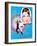 Charade, Cary Grant, Audrey Hepburn, Japanaese Poster Art, 1963-null-Framed Art Print