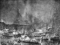 Attack on the French Invasion Flotilla at Boulogne, France, 15-16 August 1801 (1882-188)-Charaire et fils-Giclee Print