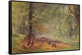 Charcoal Burners in Rokeby Park-Alfred William Hunt-Framed Stretched Canvas