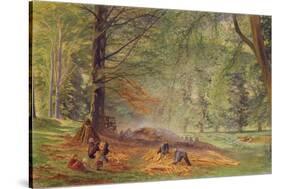 Charcoal Burners in Rokeby Park-Alfred William Hunt-Stretched Canvas