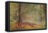 Charcoal Burners in Rokeby Park-Alfred William Hunt-Framed Stretched Canvas