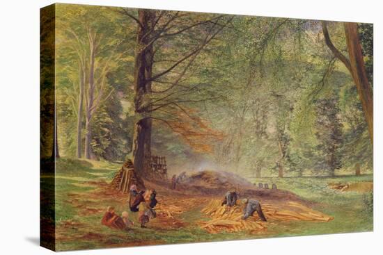 Charcoal Burners in Rokeby Park-Alfred William Hunt-Stretched Canvas