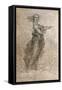 Charcoal drawing of a female figure, c1472-c1519 (1883)-Leonardo Da Vinci-Framed Stretched Canvas