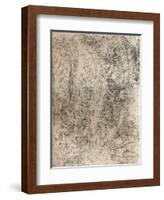 Charcoal Drawing, representing a Deluge, from the Royal Library, Windsor Castle, 1883-Leonardo Da Vinci-Framed Giclee Print