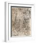 Charcoal Drawing, representing a Deluge, from the Royal Library, Windsor Castle, 1883-Leonardo Da Vinci-Framed Giclee Print