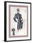 Charcoal Dressy Coat-null-Framed Art Print