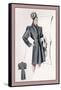 Charcoal Dressy Coat-null-Framed Stretched Canvas