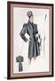 Charcoal Dressy Coat-null-Framed Art Print