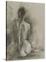 Charcoal Figure Study I-Ethan Harper-Stretched Canvas