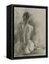 Charcoal Figure Study I-Ethan Harper-Framed Stretched Canvas